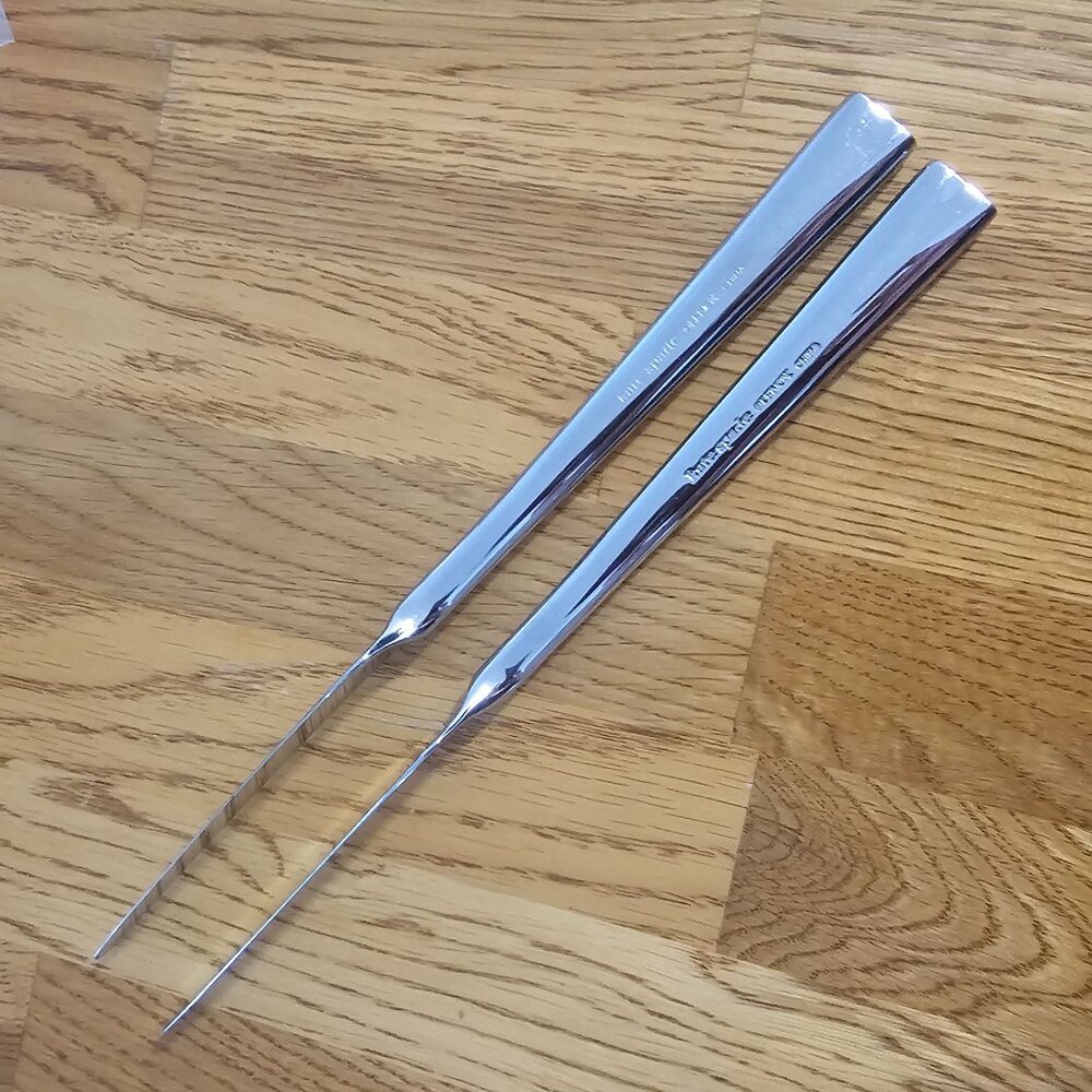 4 Lenox Malmo Dinner Knife 9" Kate Spade stainless smooth minimalist retro reviv - Picture 6 of 7